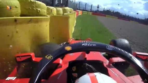 F1 | Ferrari, Leclerc contro il muro: soluzione d'emergenza a Spa