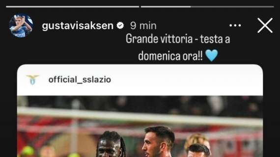 Twente - Lazio, Isaksen esulta sui social: "Grande vittoria" - FOTO