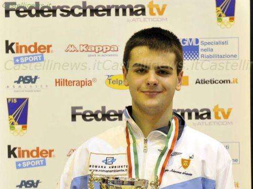 Damiano Rosatelli campione d'Italia nel fioretto