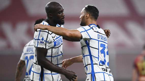 Serie A, Lukaku e D’Ambrosio affossano il Genoa: l’Inter vince 2-0