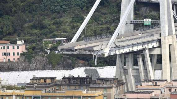 Un anno fa il crollo di Ponte Morandi: la cerimonia in ricordo delle vittime