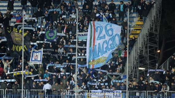 Empoli-Lazio, lo striscione dei tifosi biancocelesti: "Attenti a dove andate...". Il ds Tare: "No comment" 