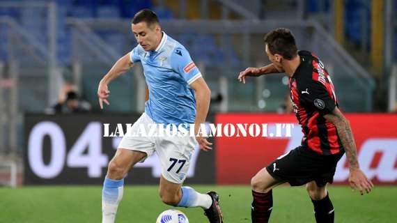 Lazio - Milan, l’esultanza di Marusic: “Crediamoci fino alla fine” - FOTO