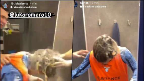Luka Romero, "gavettone" di uova e farina: i festeggiamenti nello spogliatoio - FOTO