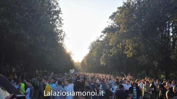Lazio - Celtic, i primi tifosi dei Celtis arrivano all'Olimpico - F&V