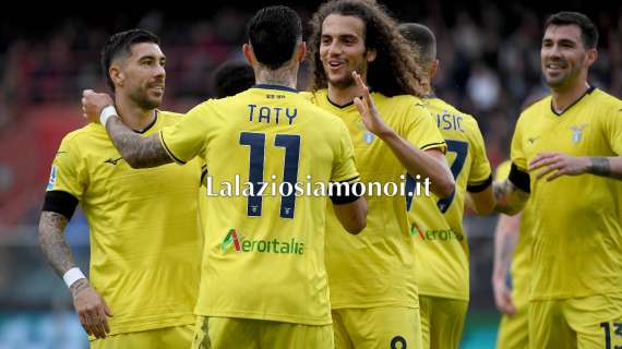 Lazio, da Genova a Empoli: in campo ancora con la maglia gialla - FOTO