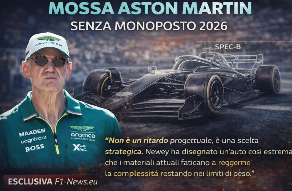 F1, tegola per l'Aston Martin: il "genio" Newey che volevano in Ferrari è in ritardo?