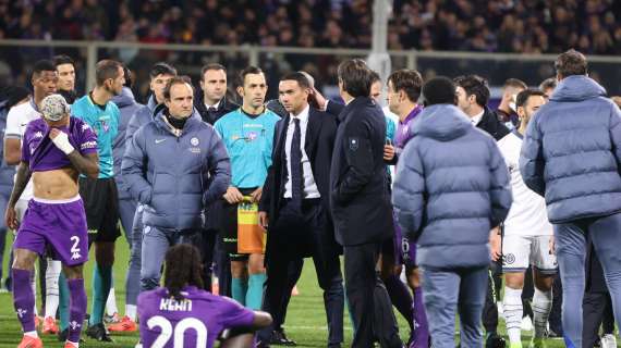 Fiorentina-Inter, gara rinviata a data da destinarsi: la nota della Lega