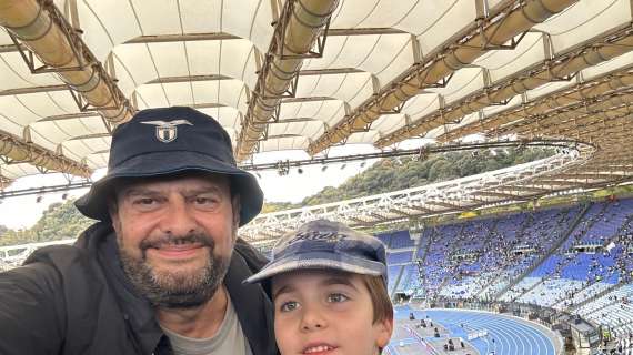 Lazio - Empoli, la prima volta del piccolo Luca: quella passione di padre in figlio