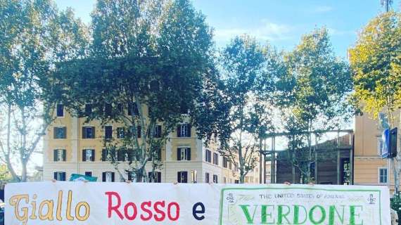 Derby, gli Ultras Lazio alla Sud: "Giallo, rosso e..." - FOTO