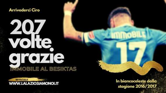 Immobile e la sua Lazio, amor che non muore: 207 volte grazie Re Ciro!