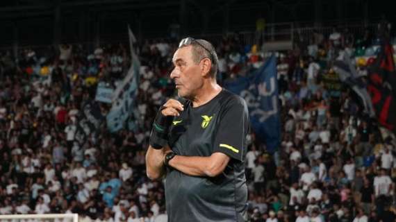 Lazio - Verona, cori d'amore per Sarri: il saluto alla Curva Nord