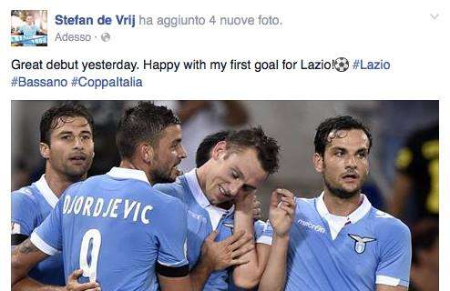 De Vrij: "Grande debutto, contento per il primo gol con la Lazio"