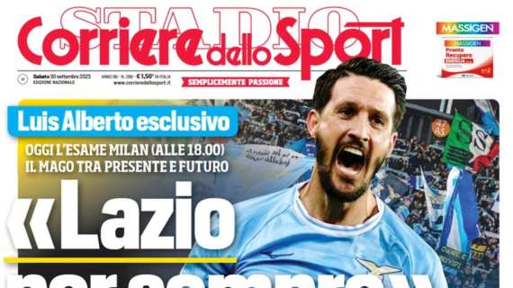 Luis Alberto al Corriere dello Sport: "Lazio per sempre!" - FOTO