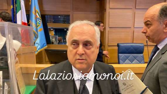 Lazio, Lotito: "Sosteniamo questi colori con passione". E sul Flaminio... FT&VD