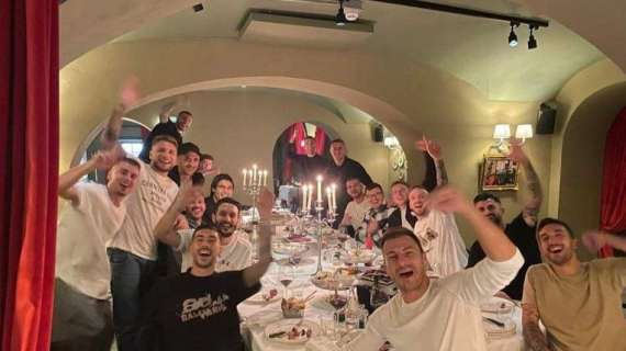 Lazio, cena di squadra post-vittoria! L'orgoglio di Immobile: "Famiglia" - FOTO