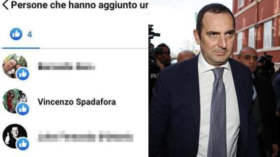 Spadafora, bufera social: mette il like a "Fermiamo il calcio"