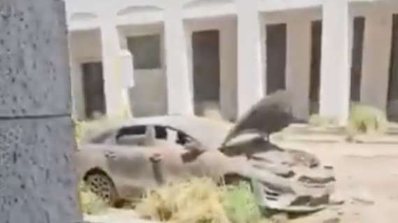Auto in fiamme e palazzi abbandonati: l'Eur si trasforma per il film di Ridley Scott