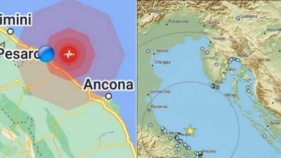 Terremoto nelle Marche, forte scossa all’alba: magnitudo ed epicentro