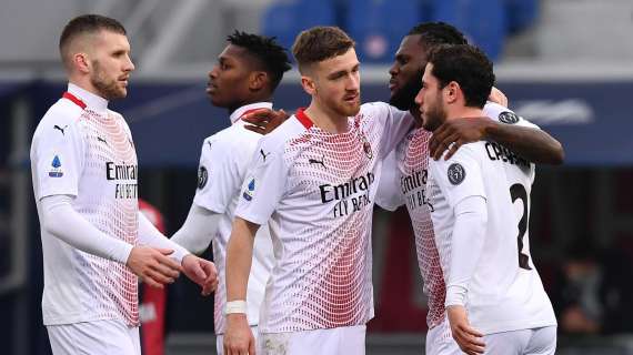 Kessié e Rebic stendono anche il Bologna: Milan sempre più primo