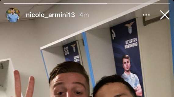 Lazio, Armini festeggia con Luiz Felipe, Milinkovic e... - FOTO 