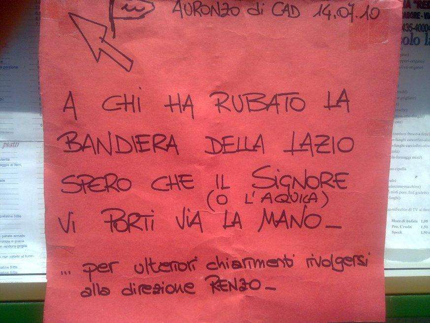 SPECIALE AURONZO - Le bandiere dalla Lazio vanno a ruba