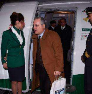 Nazionale, il presidente Lotito porta la Lazio sempre con sé - FOTO