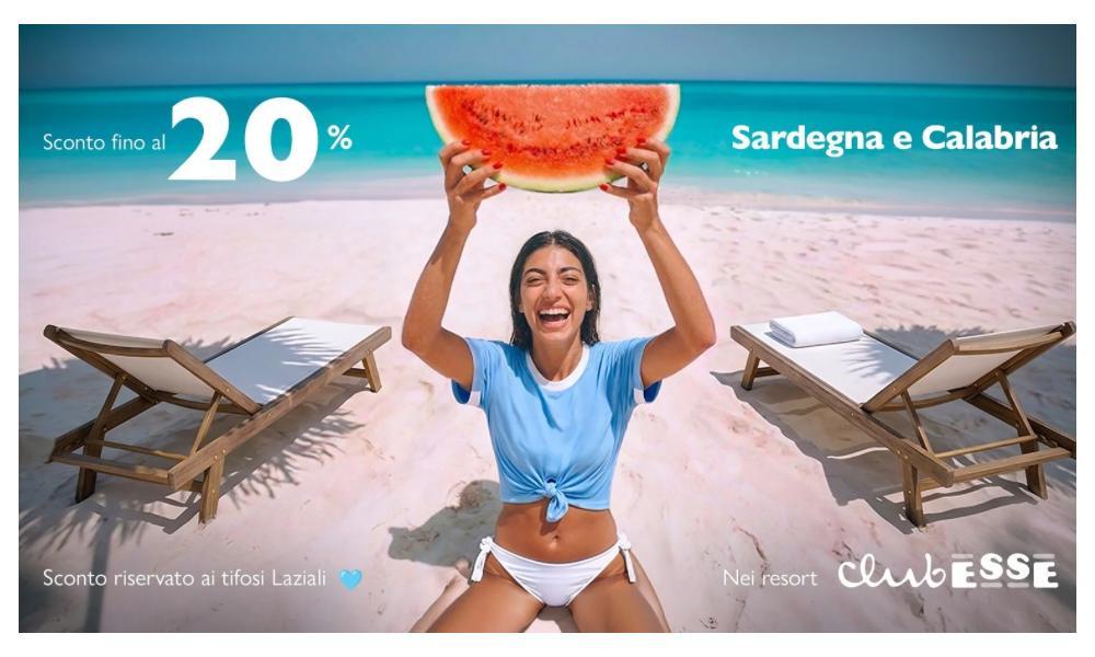 Vacanze TOP a -20% anche in alta stagione: Club Esse premia Lalaziosiamonoi