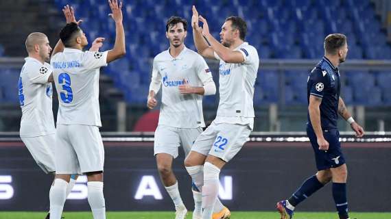 Lazio, le rivali della Champions: lo Zenit non sa più vincere, pareggio con il Tula