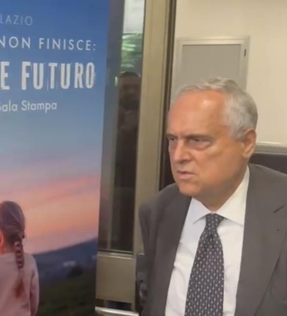 Lazio, Lotito evita il tema Sarri: "Non voglio parlare di calcio!”