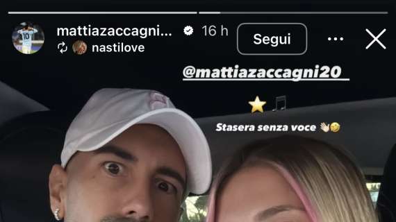 Lazio, Zaccagni e Chiara Nasti al concerto di Ultimo: gli scatti social - FOTO
