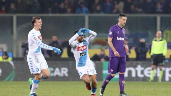 CLASSIFICA - Fiorentina-Napoli, è pari spettacolo. Vincono Roma e Torino, 1-1 tra Palermo e Pescara