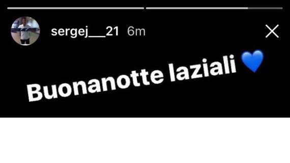Instagram, Milinkovic Savic: "Buonanotte laziali" - FOTO