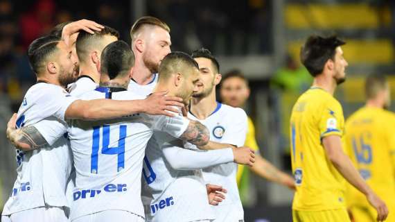 Serie A, l'Inter passa a Frosinone: tre gol e Champions più vicina
