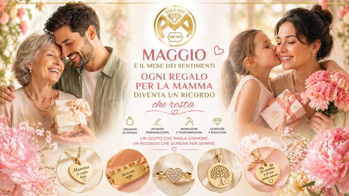 Maggio è il mese dei sentimenti: da Gold Art ogni regalo per la mamma diventa un ricordo che resta