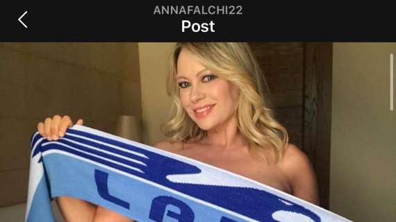 Lazio - Juventus, la felicità di Anna Falchi sui social - FOTO