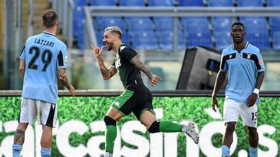 Lazio - Sassuolo, i numeri del match: è dominio neroverde