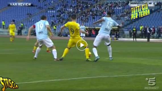 Lazio - Chievo, il tuffo di Stepinsky finisce a Striscia la Notizia