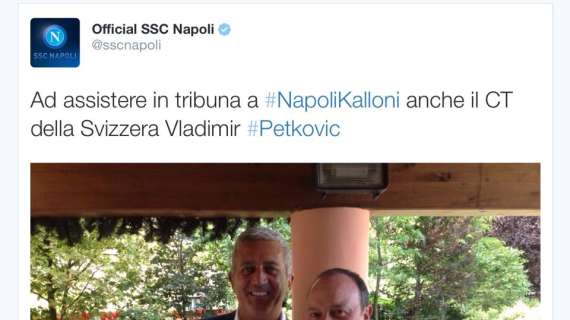 Petkovic in visita nel ritiro del Napoli - FOTO