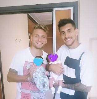 Lazio, Immobile e Pellegrini: l'anticipo di derby dei neo papà - FOTO