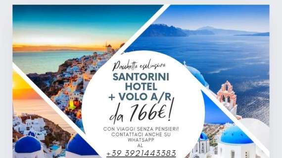 Santorini Volo + hotel da € 766...con piscina a 1km dalla Spiaggia Rossa