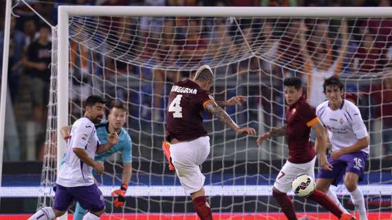 SERIE A - Roma-Fiorentina 2-0: Nainggolan e Gervinho firmano la vittoria