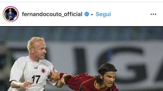 Lazio, Couto ricorda un contrasto di gioco. Contro Igli Tare... - FOTO