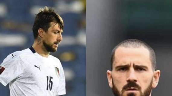 Lazio-Juventus, da compagni in Nazionale ad avversari: Acerbi sfida Bonucci