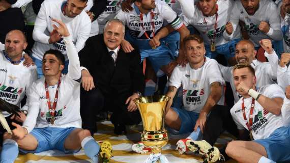 Lazio, la festa sta per cominciare: è arrivata la Coppa Italia - FOTO