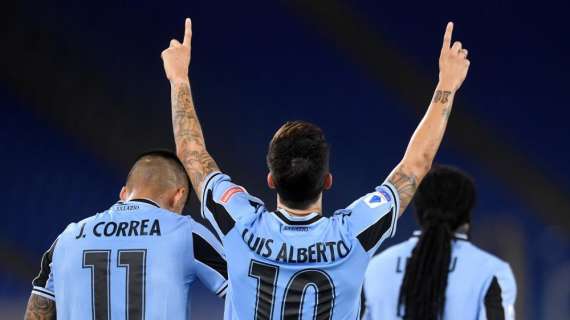 Lazio, Luis Alberto in gol: l'esultanza è un "regalo" alla moglie Patricia - FT