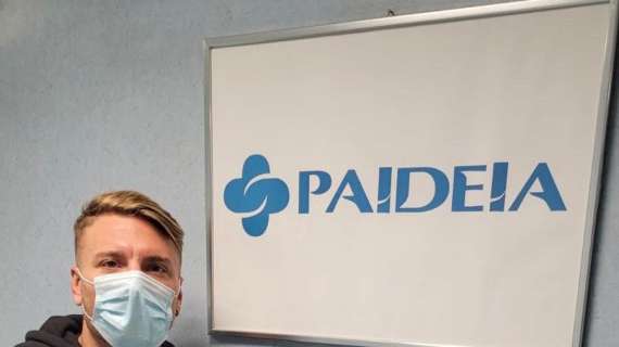Lazio, Immobile in Paideia: controlli medici per l'attaccante - FOTO