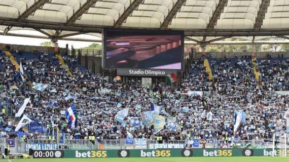 Lazio - Napoli, previsti poco più di 30mila spettatori biancocelesti