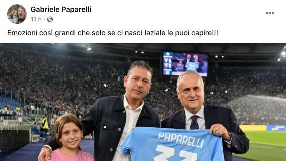 Paparelli, quante emozioni all'Olimpico: "Solo se nasci laziale..." - FOTO