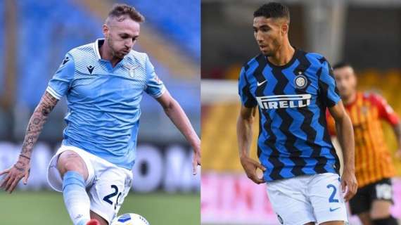 Lazio - Inter a tutto gas: chi è più veloce tra Lazzari e Hakimi? Il dato